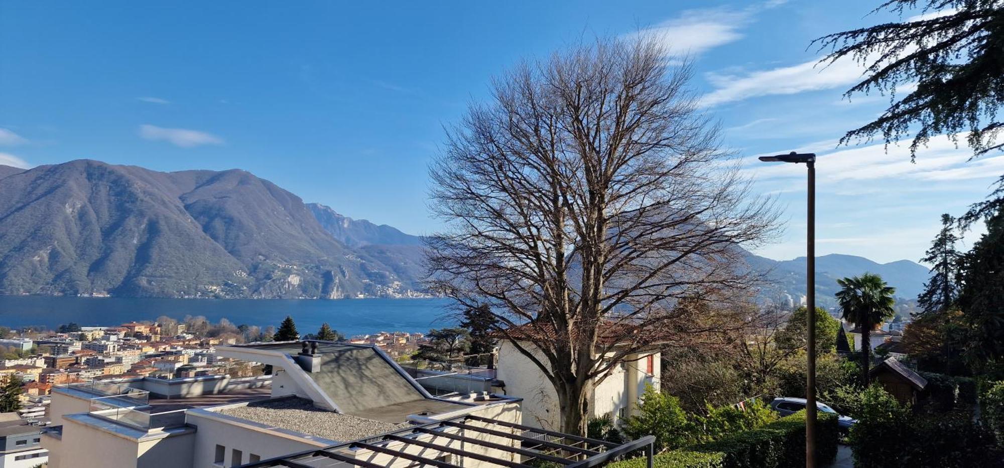 Lugano Lakeview Apartment With Self Check-In & Private Parking On Request Esterno foto