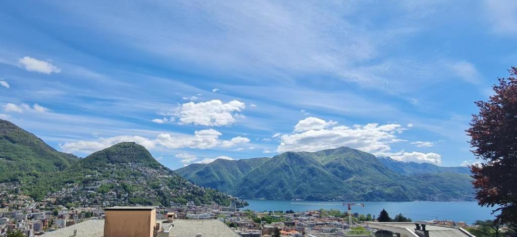 Lugano Lakeview Apartment With Self Check-In & Private Parking On Request Esterno foto